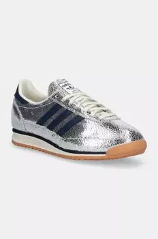 Кожаные кроссовки Sl 72 OG W Adidas Originals, серебряный