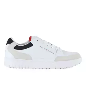 Кожаные кроссовки со шнурками Tommy Hilfiger, белый