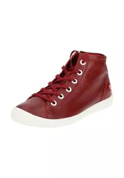 Кожаные кроссовки softinos, красный