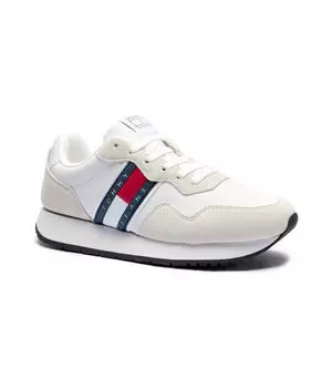 Кожаные кроссовки современные беговые Tommy Jeans, белый