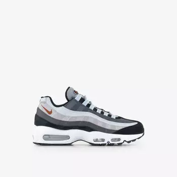 Кожаные кроссовки средней высоты Air Max 95 с фирменной вышивкой Nike, серый