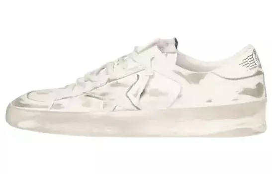 Кожаные кроссовки Stardan "бело-бежевые" Golden Goose