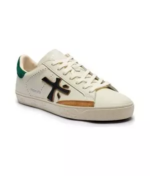 Кожаные кроссовки Стивен Premiata, экрю