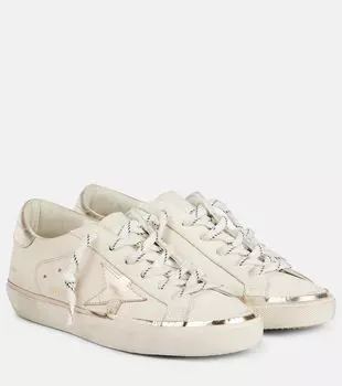Кожаные кроссовки Super-Star Golden Goose, Optic White/Platinum
