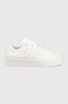Кожаные кроссовки Superstar Bonega adidas Originals, белый