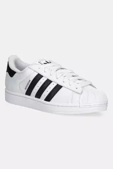Кожаные кроссовки Superstar II Adidas Originals, белый