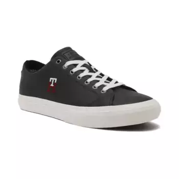 Кожаные кроссовки th hi vulc street low кожаные Tommy Hilfiger, синий