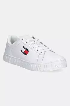 Кожаные кроссовки TJW Logo Sneaker Ess Tommy Jeans, белый