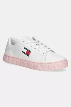 Кожаные кроссовки TJW Logo Sneaker Ess Tommy Jeans, белый