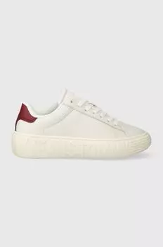 Кожаные кроссовки TJW NEW CUPSOLE LEATH LC Tommy Jeans, белый
