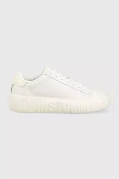 Кожаные кроссовки TJW NEW CUPSOLE LEATHER Tommy Jeans, белый