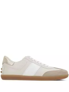 Кожаные кроссовки Tod's, нейтральный цвет