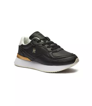 Кожаные кроссовки Tommy Hilfiger, черный