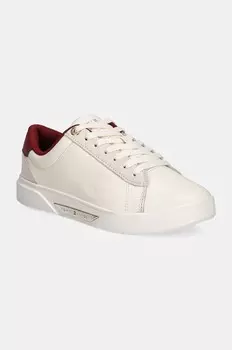 Кожаные кроссовки Tommy Hilfiger CHIC COURT SNEAKER, бежевый