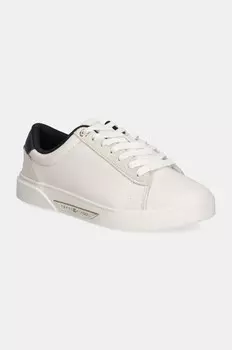 Кожаные кроссовки Tommy Hilfiger CHIC COURT SNEAKER, белый