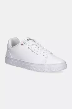 Кожаные кроссовки Tommy Hilfiger COURT THICK CUPSOLE LEATHER, белый
