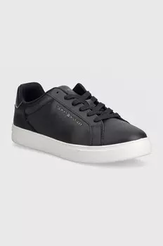Кожаные кроссовки Tommy Hilfiger ESSENTIAL COURT SNEAKER, темно-синий