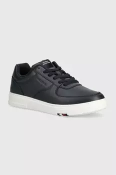 Кожаные кроссовки Tommy Hilfiger MODERN CUP CORPORATE LTH, темно-синий