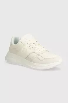 Кожаные кроссовки Tommy Hilfiger MODERN RUNNER BEST LTH MIX, бежевый