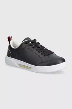 Кожаные кроссовки Tommy Hilfiger SPORTY CHIC COURT SNEAKER, темно-синий