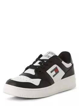 Кожаные кроссовки Tommy Jeans, черный