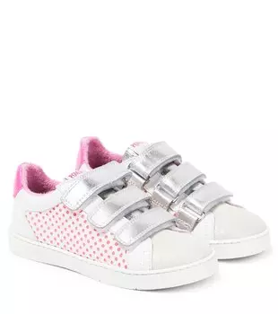 Кожаные кроссовки Top Lo Easy Top Pom d'Api, разноцветный