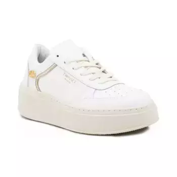 Кожаные кроссовки Twin-Set, белый