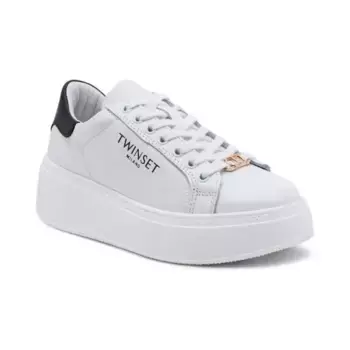 Кожаные кроссовки Twin-Set, белый