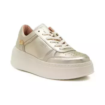 Кожаные кроссовки Twin-Set, золотой