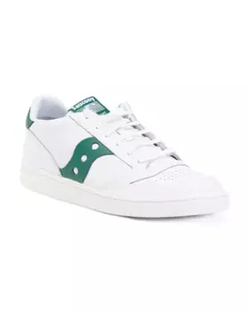 Кожаные кроссовки унисекс в стиле ретро Jazz Court Saucony, белый/зеленый