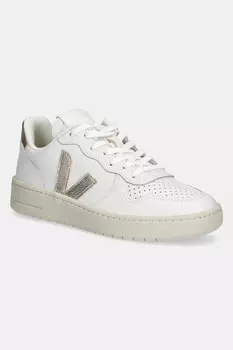 Кожаные кроссовки V-10 Leather Veja, белый