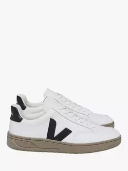 Кожаные кроссовки v-12 VEJA, белый/разноцветный