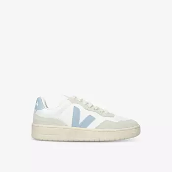 Кожаные кроссовки v-90 с вышитым логотипом Veja, синий