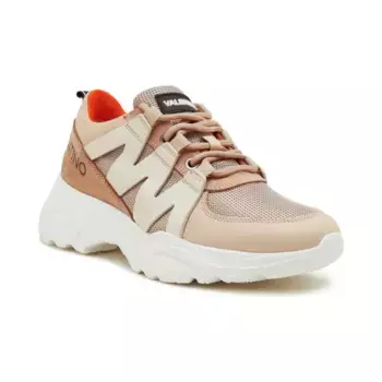 Кожаные кроссовки Valentino, бежевый