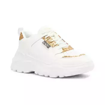 Кожаные кроссовки Versace, белый