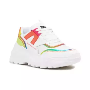 Кожаные кроссовки Versace, белый