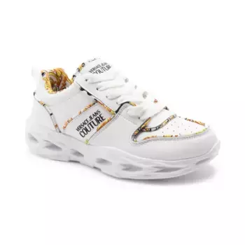 Кожаные кроссовки Versace, белый