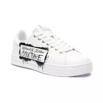 Кожаные кроссовки Versace, белый