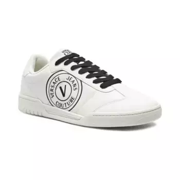 Кожаные кроссовки Versace, белый