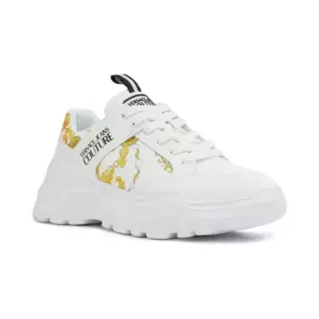 Кожаные кроссовки Versace, белый