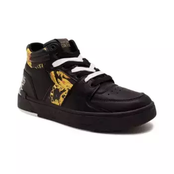 Кожаные кроссовки Versace, черный