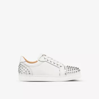 Кожаные кроссовки Vieira 2 Christian Louboutin, белый