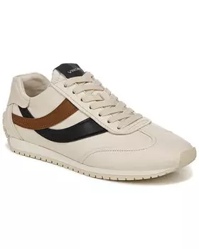 Кожаные кроссовки Vince Oasis Runner-W, бежевый