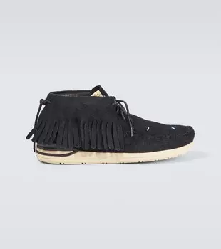 Кожаные кроссовки Visvim, черный