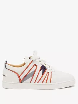 Кожаные кроссовки viva vida со съемной бахилой Christian Louboutin, белый