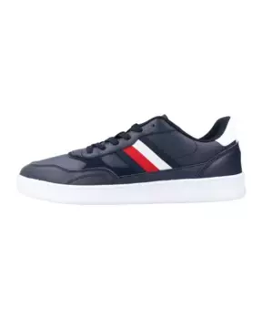 Кожаные кроссовки в стиле ретро Tommy Hilfiger, синий