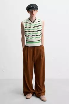 Кожаные кроссовки x harry lambert ZARA, розовый