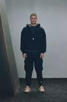 Кожаные кроссовки x sr_a ZARA, цвет Dark tan