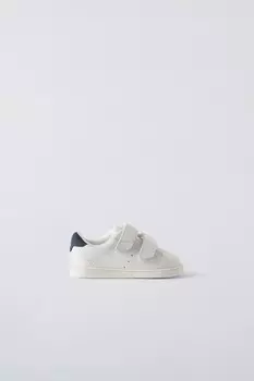 Кожаные кроссовки ZARA, белый