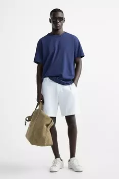 Кожаные кроссовки ZARA, белый